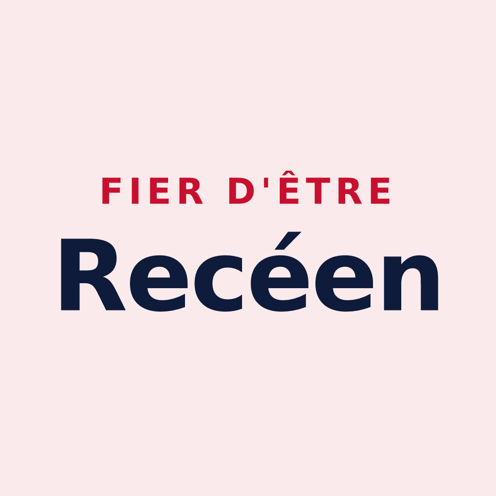Magnet « Fier d'être Recéen » — design pour Recey-sur-Ource