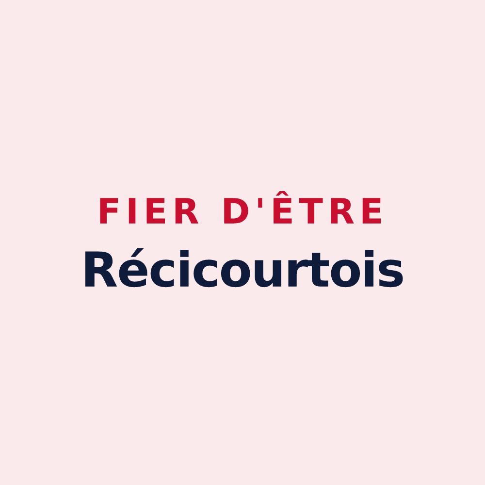 Magnet « Fier d'être Récicourtois » — design pour Récicourt