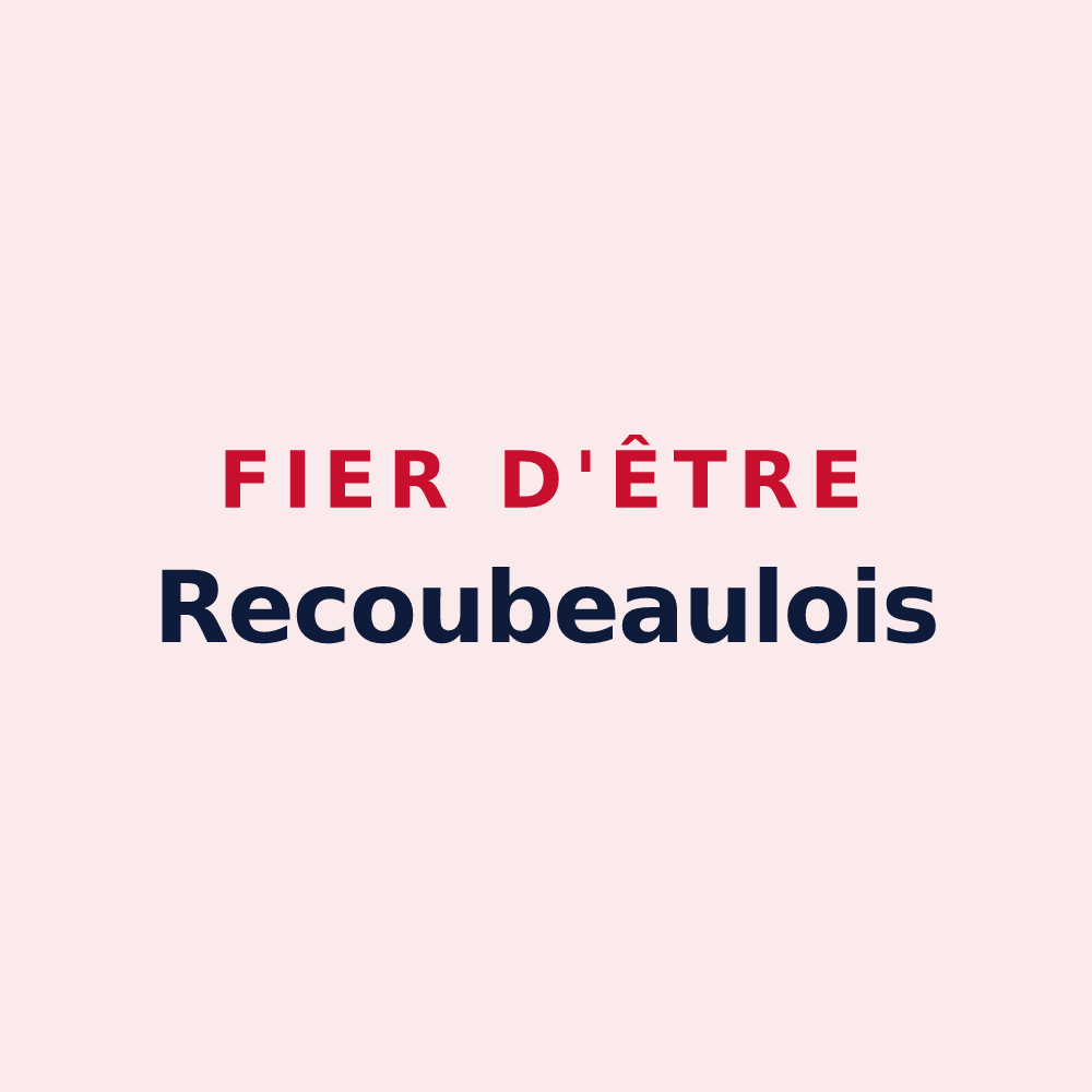 Magnet « Fier d'être Recoubeaulois » — design pour Recoubeau-Jansac