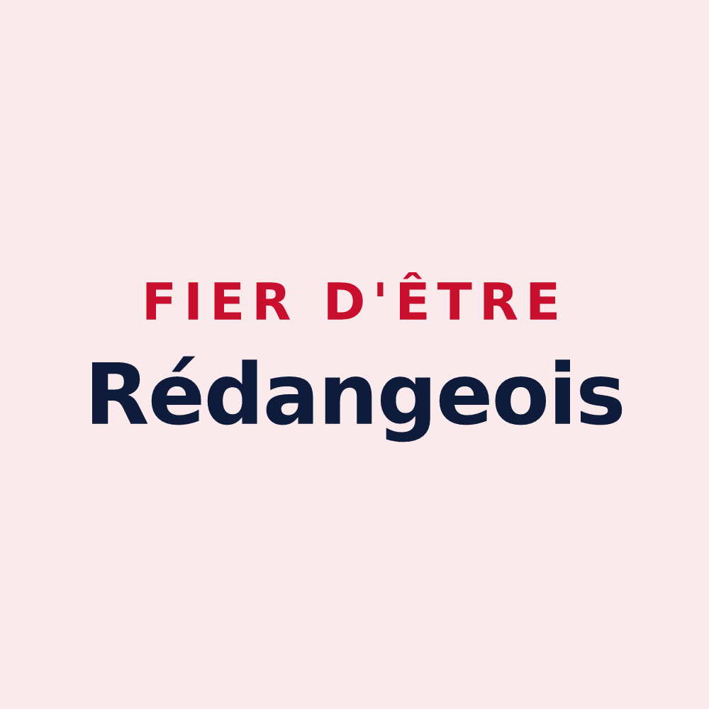Magnet « Fier d'être Rédangeois » — design pour Rédange