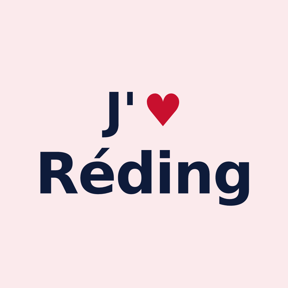 Magnet personnalisé Réding — design J'aime Réding