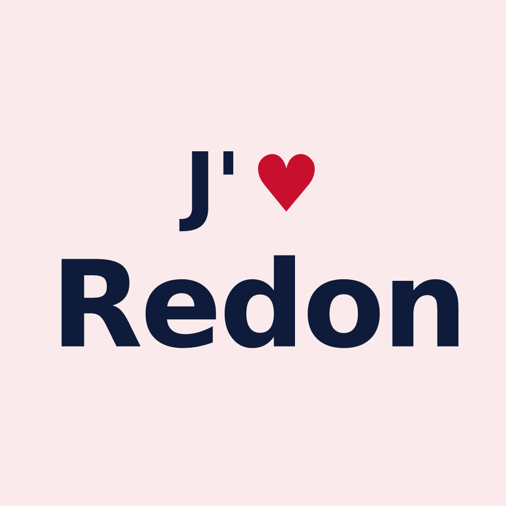 Magnet personnalisé Redon — design J'aime Redon