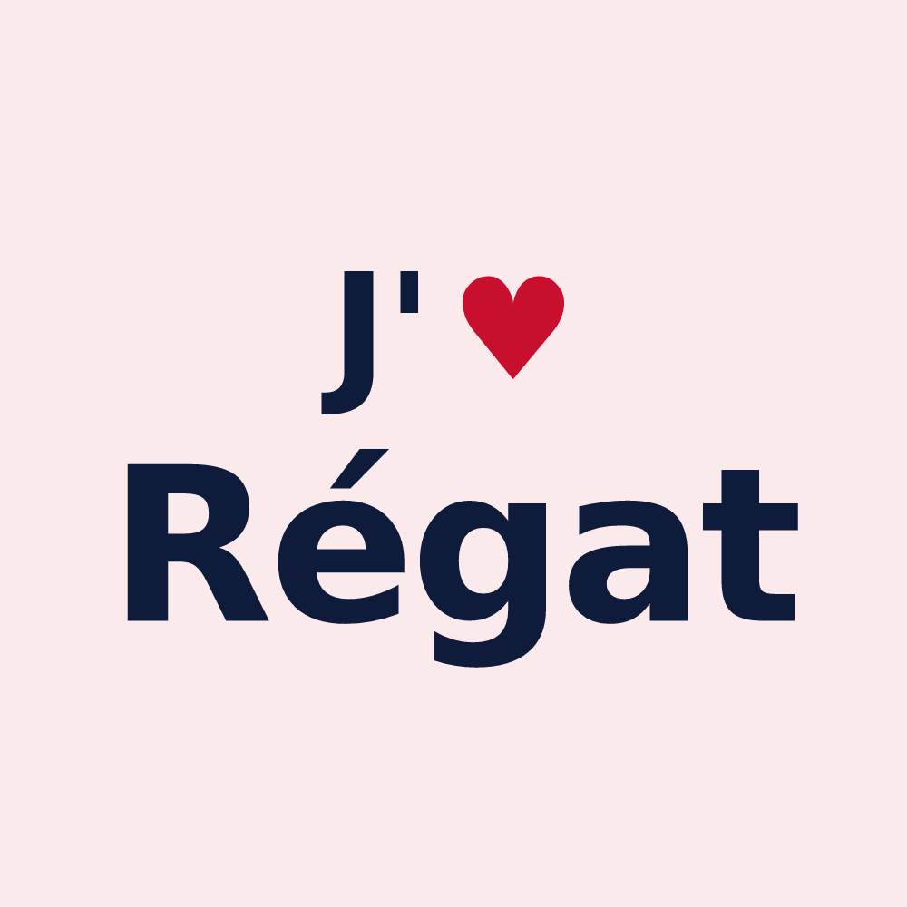 Magnet personnalisé Régat — design J'aime Régat
