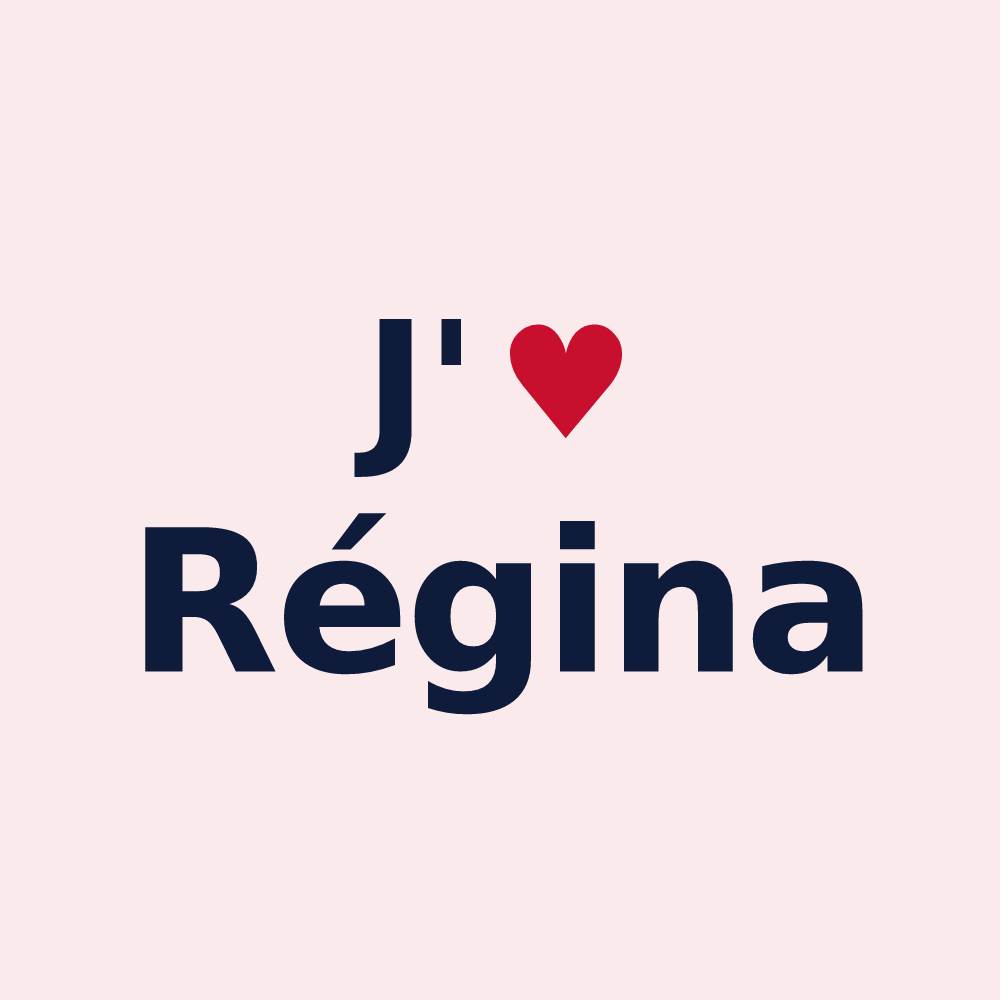 Magnet personnalisé Régina — design J'aime Régina