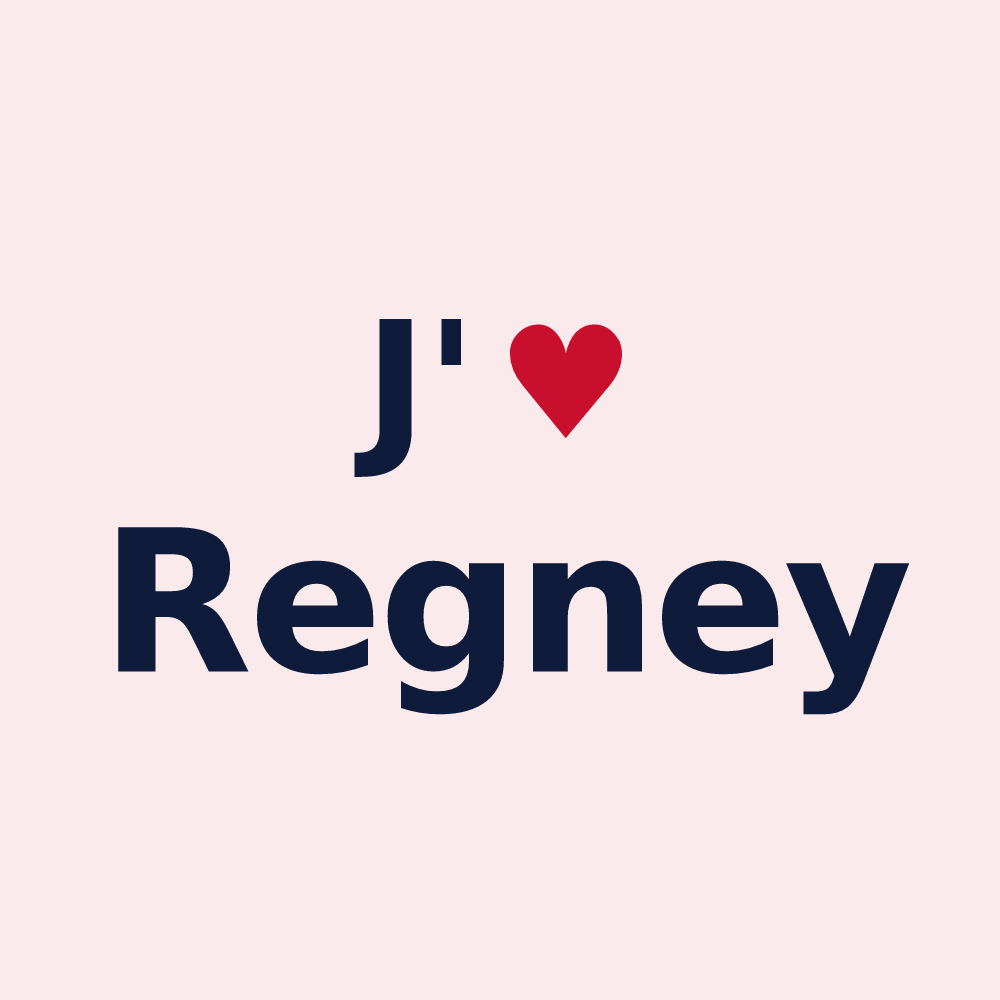Magnet personnalisé Regney — design J'aime Regney