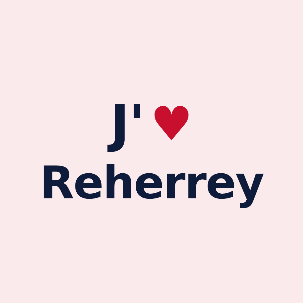 Magnet personnalisé Reherrey — design J'aime Reherrey