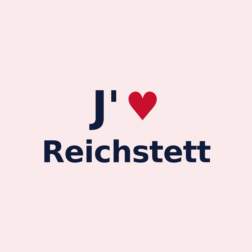 Magnet personnalisé Reichstett — design J'aime Reichstett