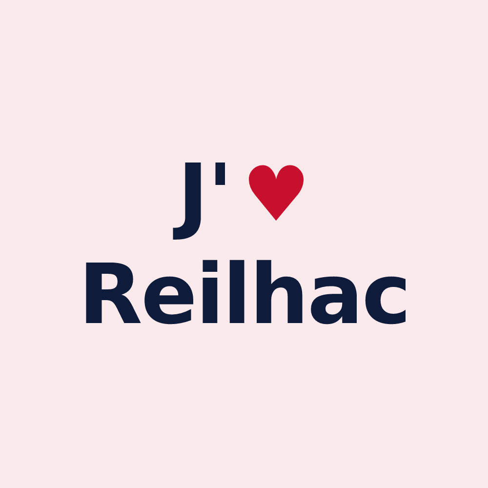 Magnet personnalisé Reilhac — design J'aime Reilhac