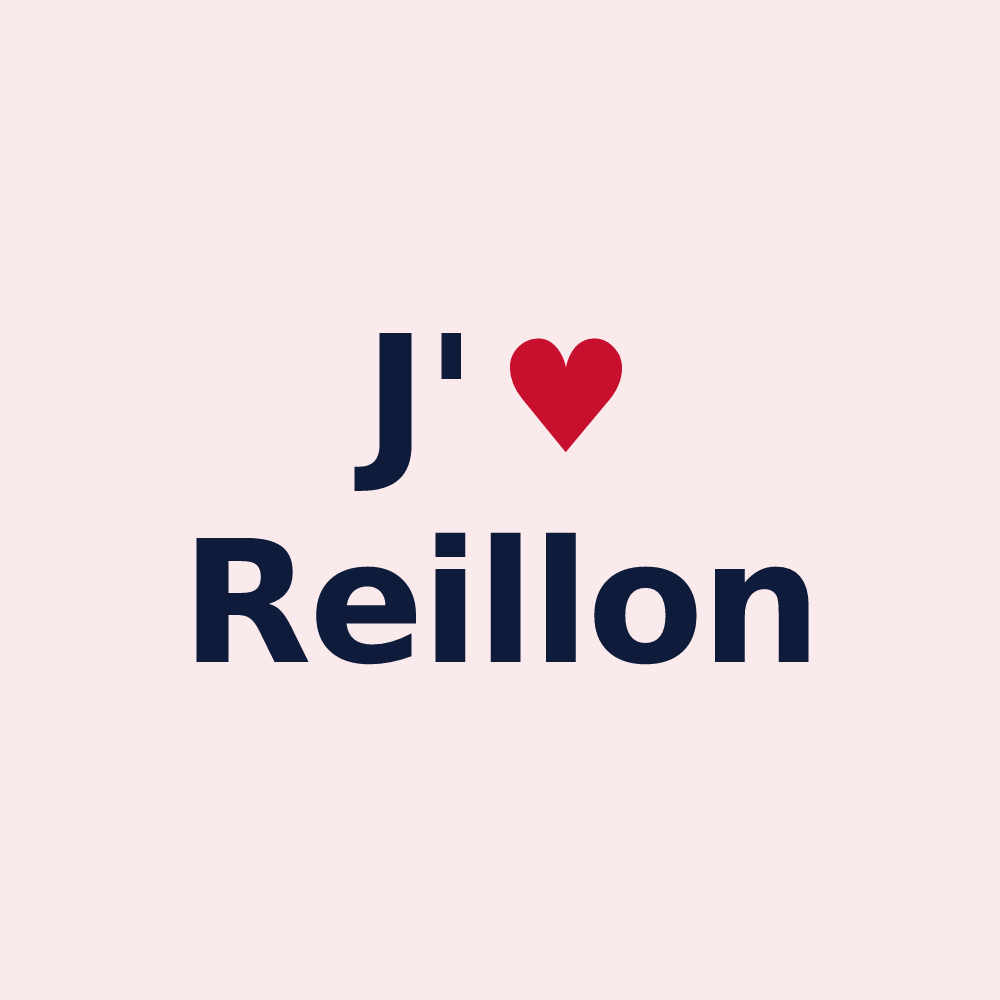 Magnet personnalisé Reillon — design J'aime Reillon