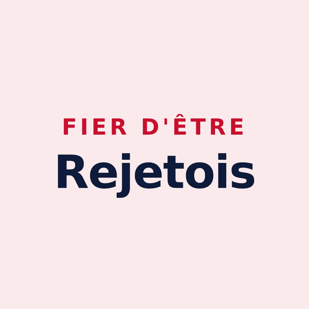 Magnet « Fier d'être Rejetois » — design pour Rejet-de-Beaulieu