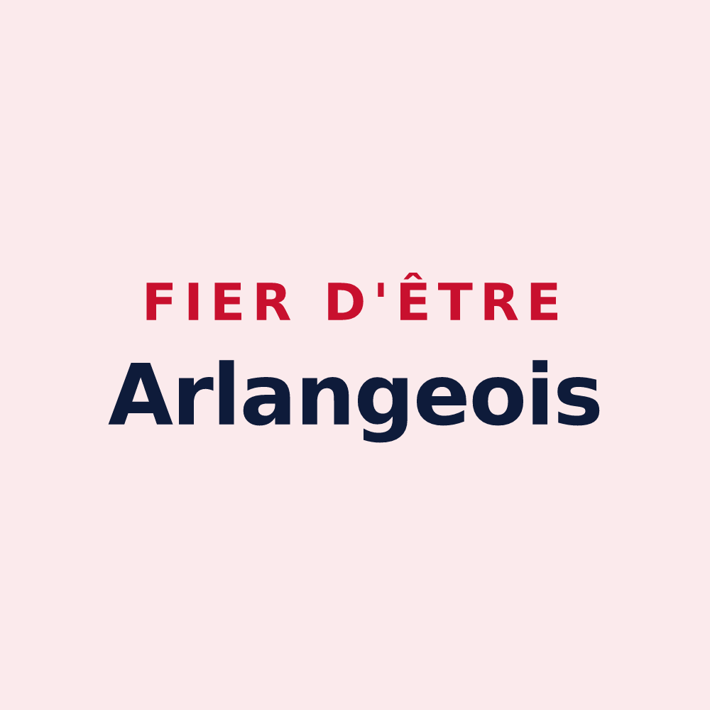 Magnet « Fier d'être Arlangeois » — design pour Relanges