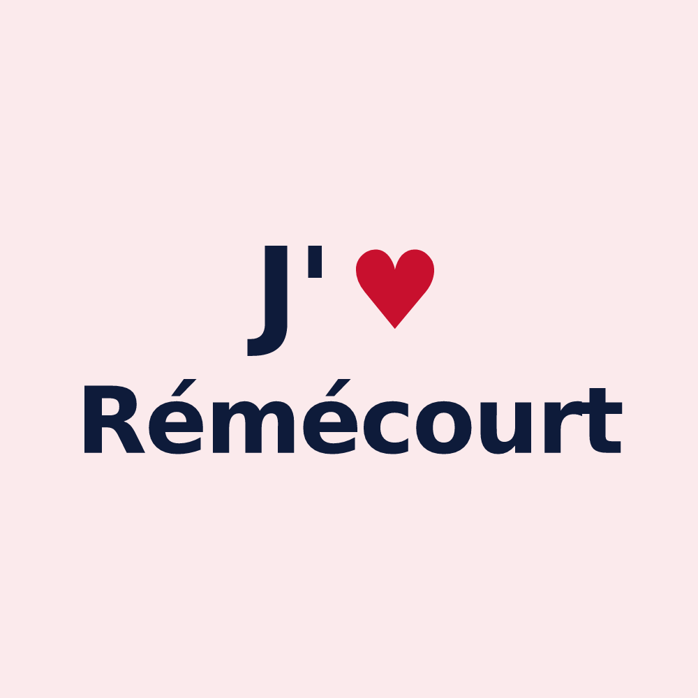 Magnet personnalisé Rémécourt — design J'aime Rémécourt