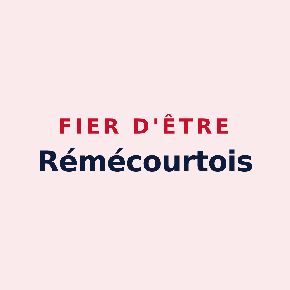 Magnet « Fier d'être Rémécourtois » — design pour Rémécourt