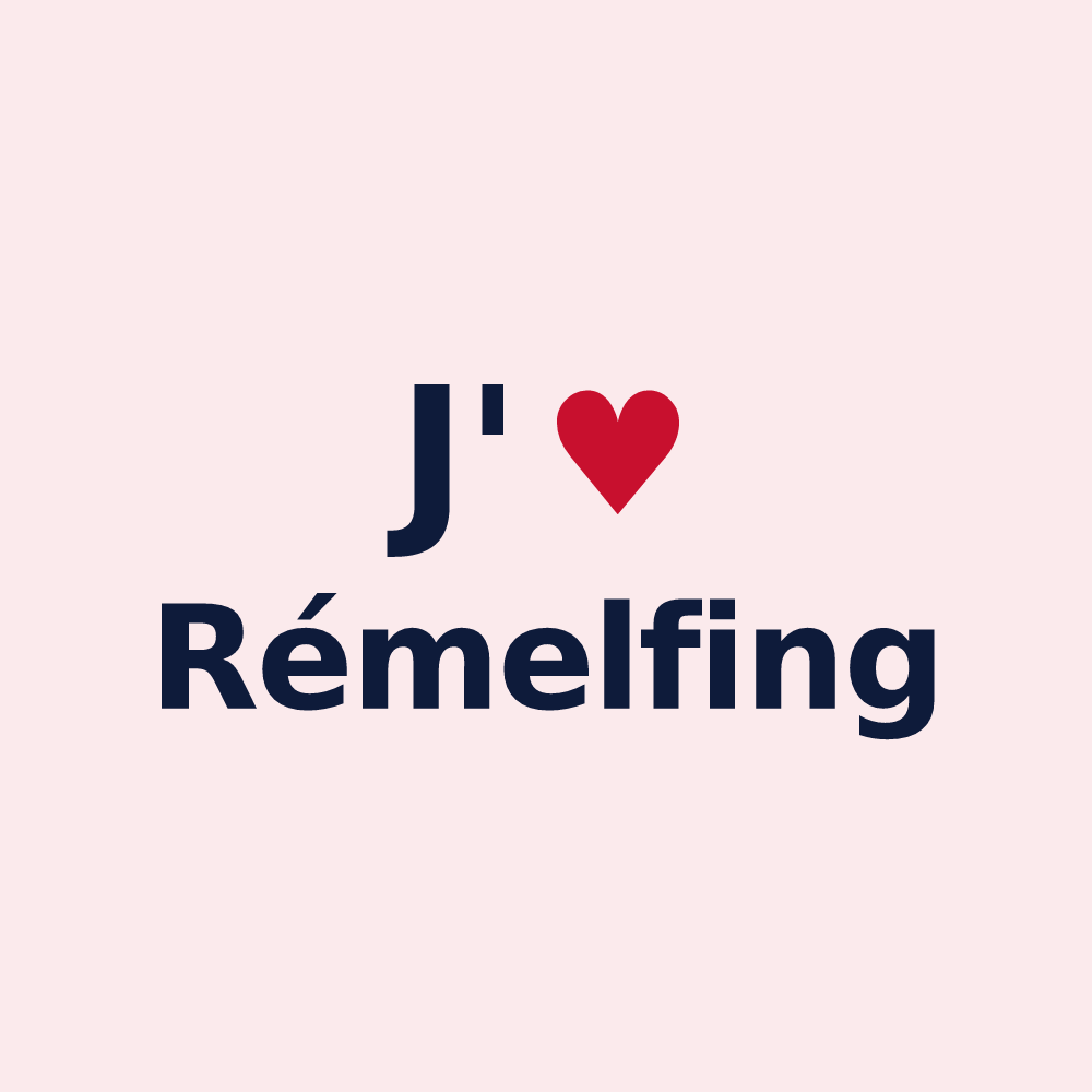 Magnet personnalisé Rémelfing — design J'aime Rémelfing