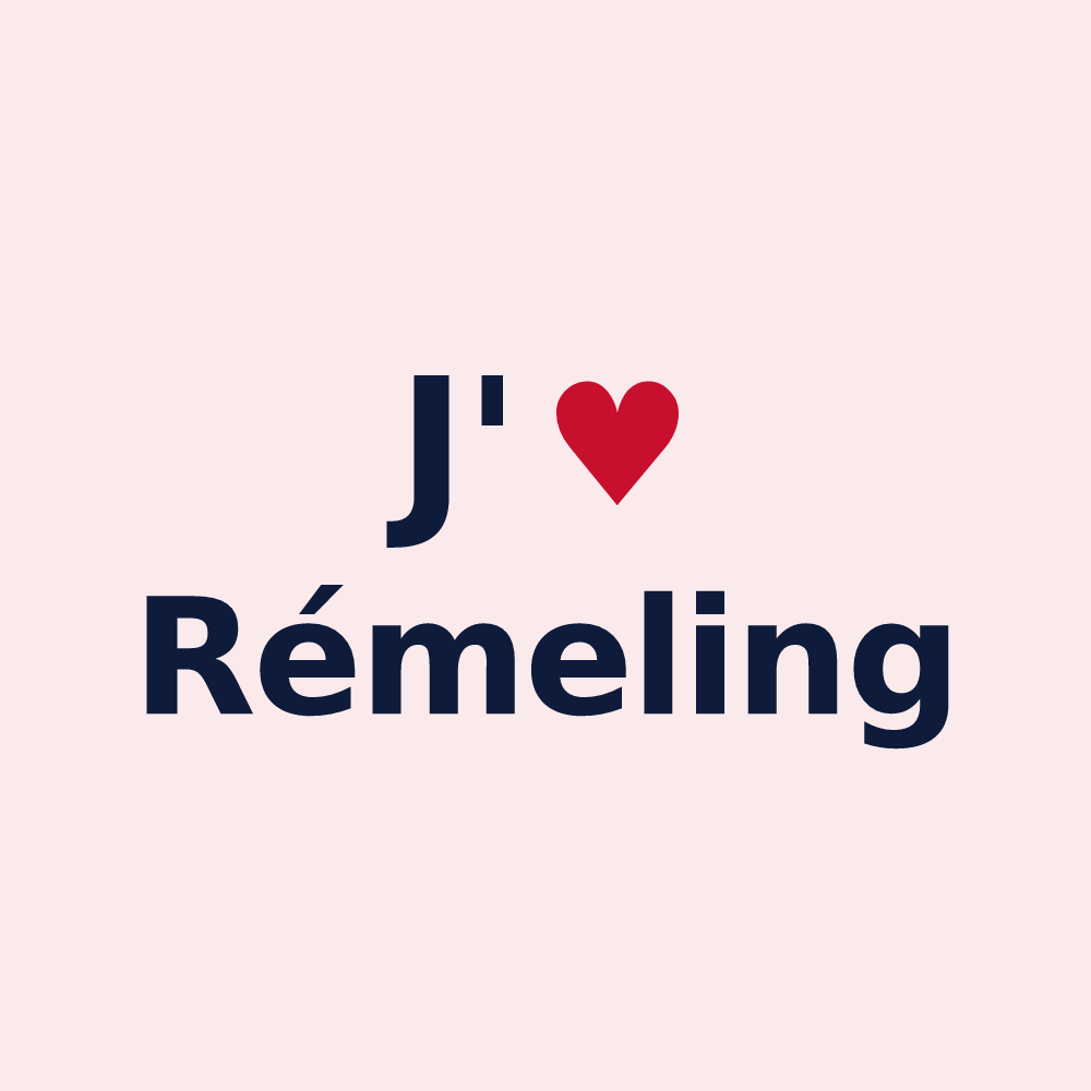 Magnet personnalisé Rémeling — design J'aime Rémeling