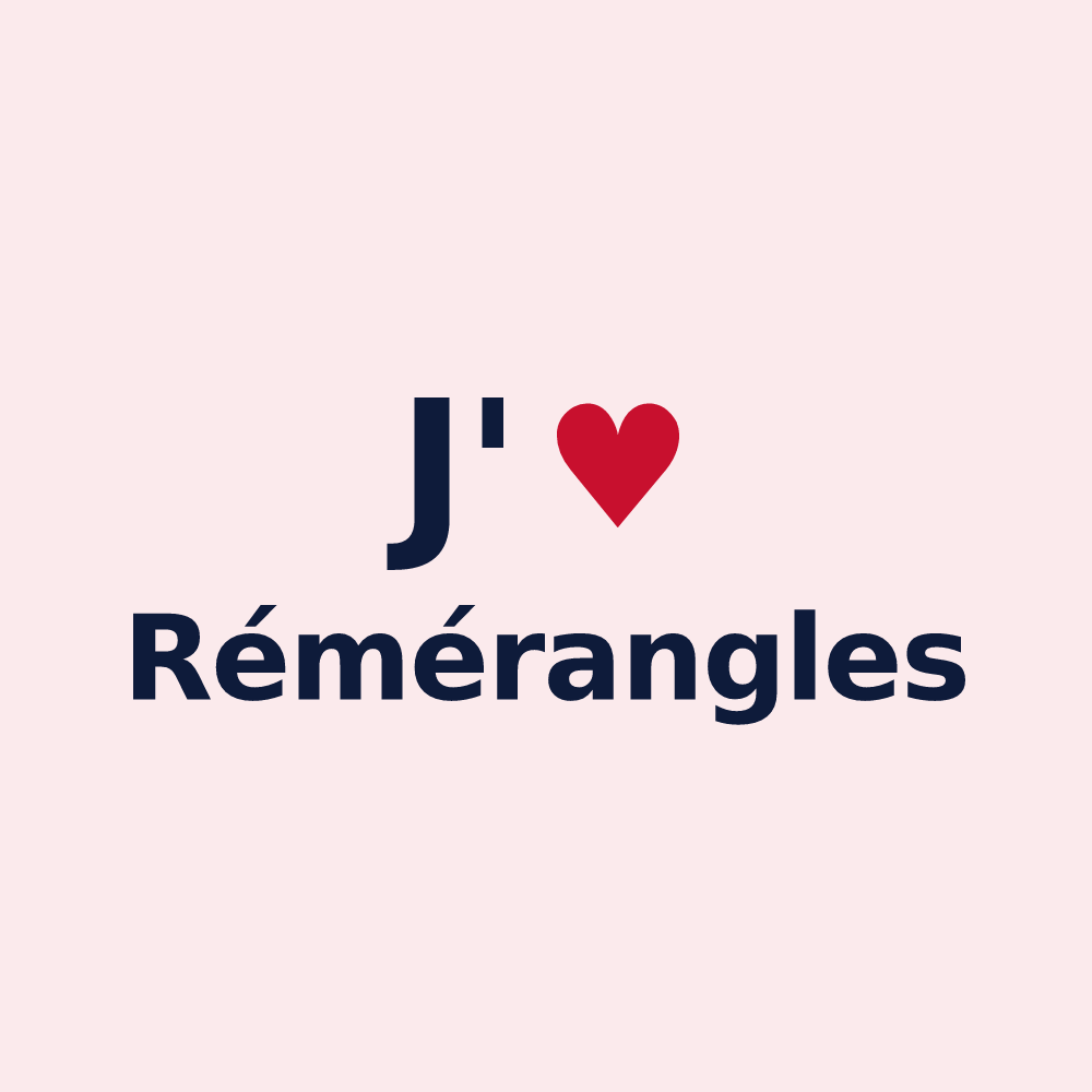 Magnet personnalisé Rémérangles — design J'aime Rémérangles