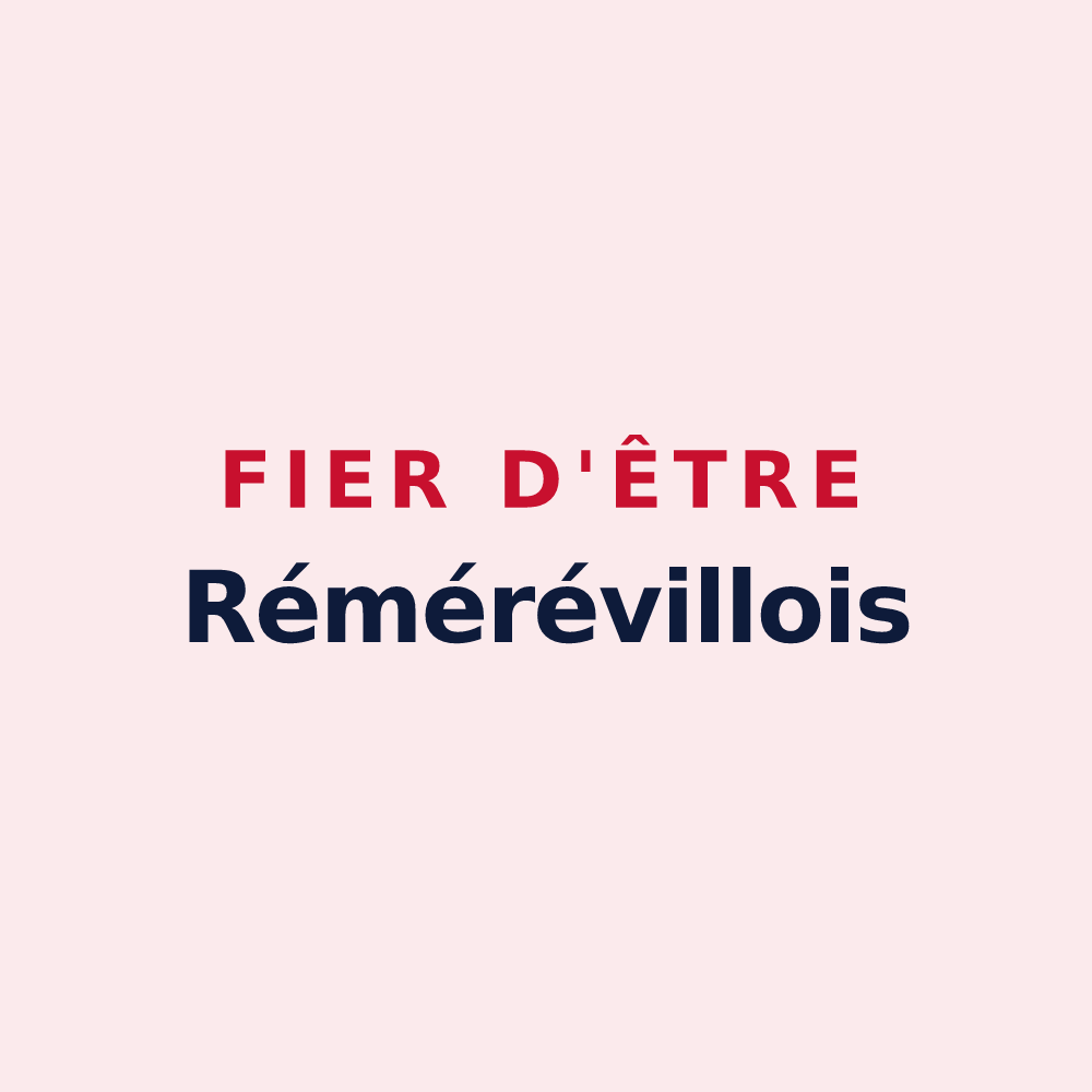 Magnet « Fier d'être Rémérévillois » — design pour Réméréville