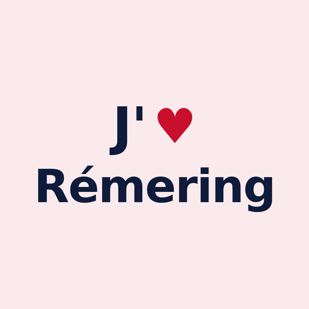 Magnet personnalisé Rémering — design J'aime Rémering