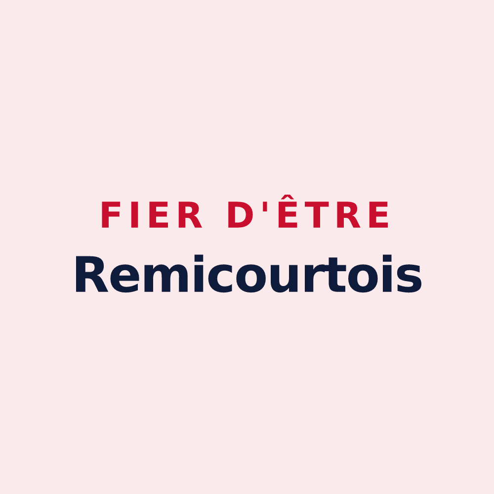 Magnet « Fier d'être Remicourtois » — design pour Remicourt