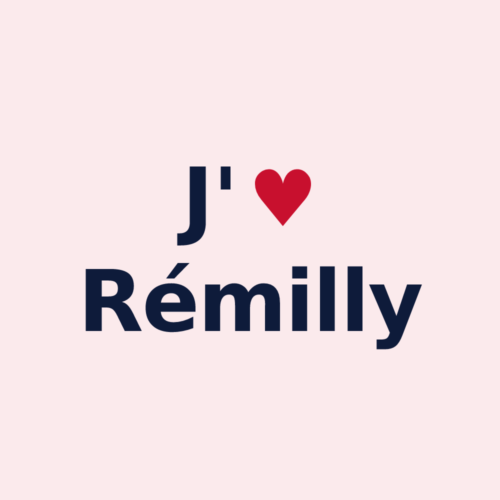 Magnet personnalisé Rémilly — design J'aime Rémilly