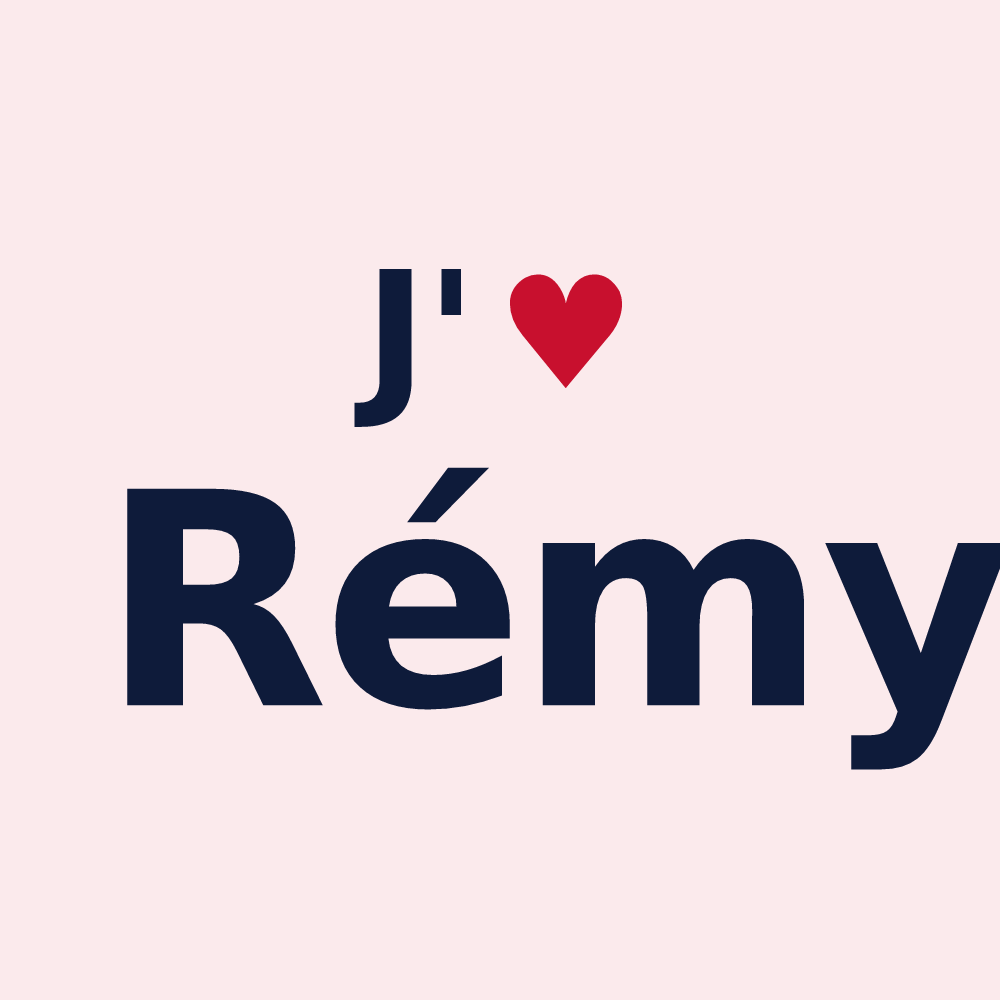 Magnet personnalisé Rémy — design J'aime Rémy