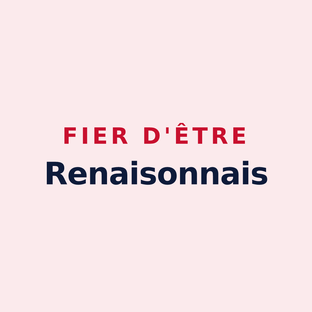 Magnet « Fier d'être Renaisonnais » — design pour Renaison