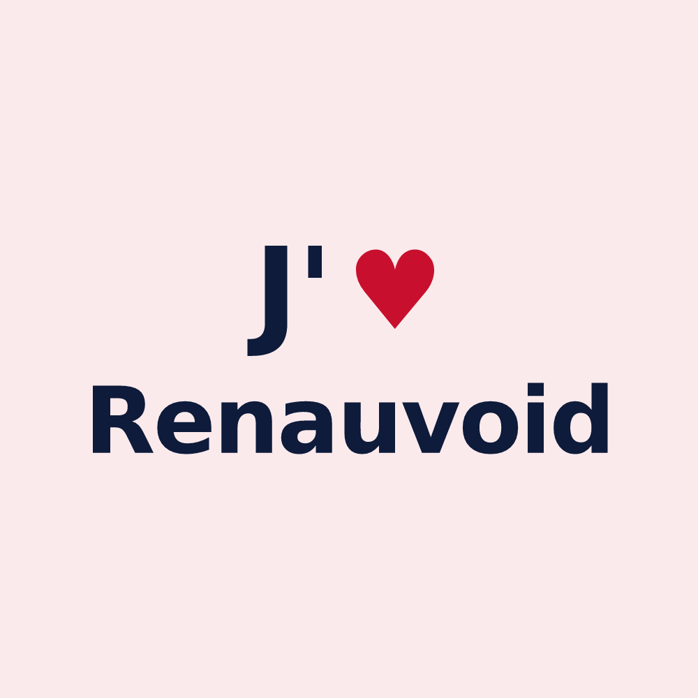 Magnet personnalisé Renauvoid — design J'aime Renauvoid