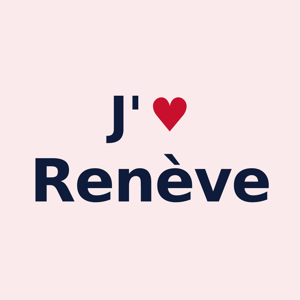 Magnet personnalisé Renève — design J'aime Renève