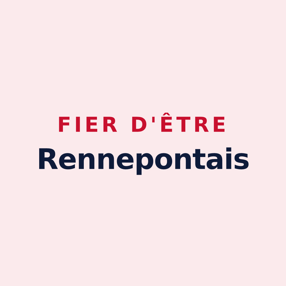 Magnet « Fier d'être Rennepontais » — design pour Rennepont