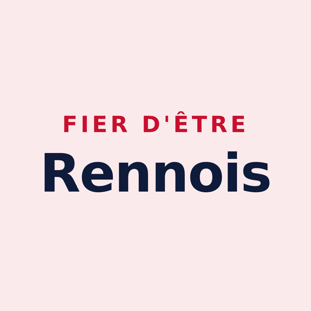 Magnet « Fier d'être Rennois » — design pour Rennes-les-Bains