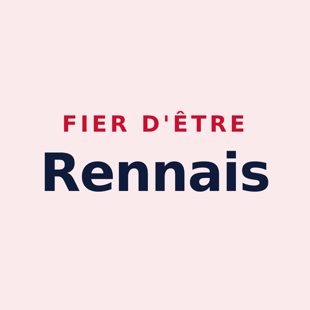 Magnet « Fier d'être Rennais » — design pour Rennes