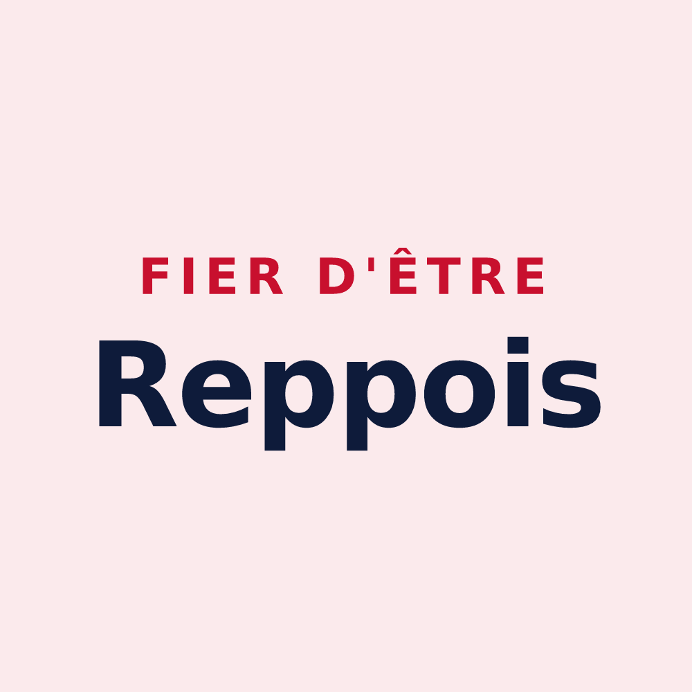 Magnet « Fier d'être Reppois » — design pour Reppe