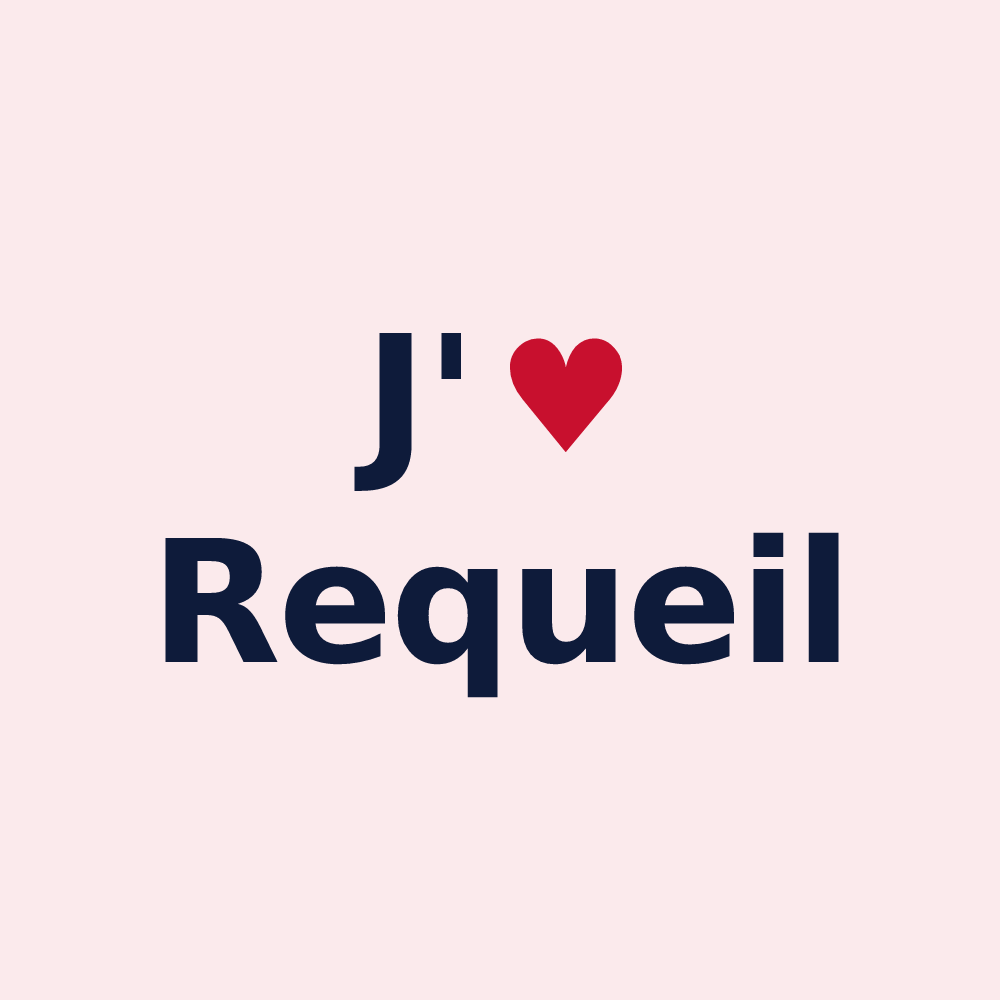 Magnet personnalisé Requeil — design J'aime Requeil