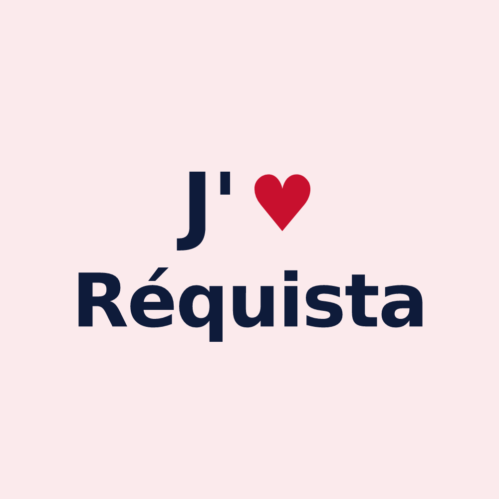Magnet personnalisé Réquista — design J'aime Réquista