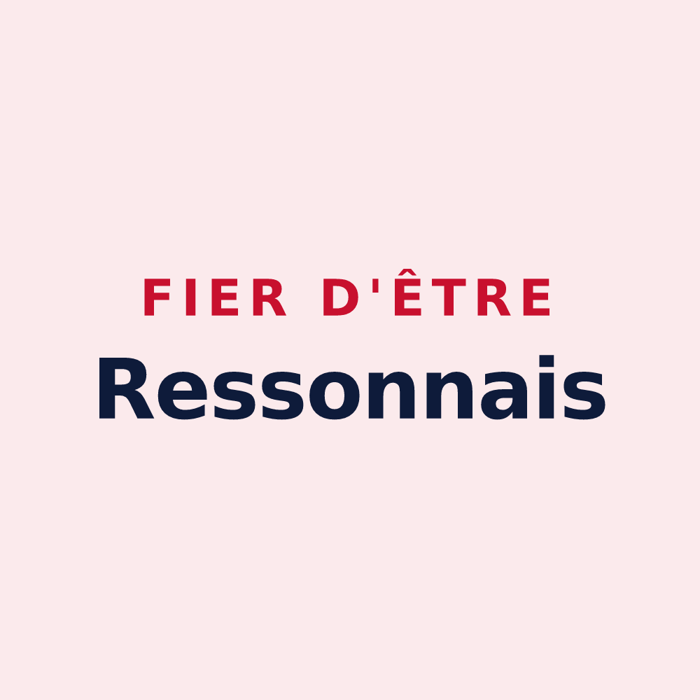 Magnet « Fier d'être Ressonnais » — design pour Resson
