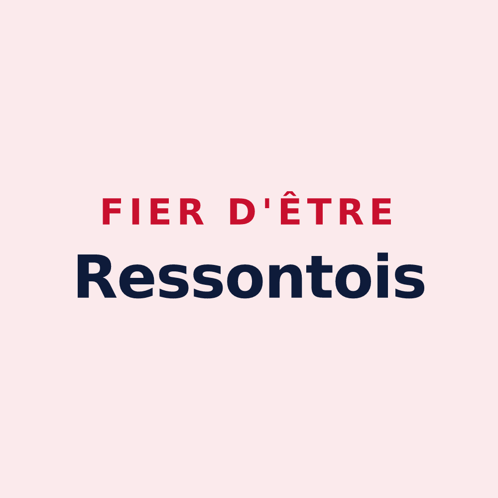 Magnet « Fier d'être Ressontois » — design pour Ressons-sur-Matz
