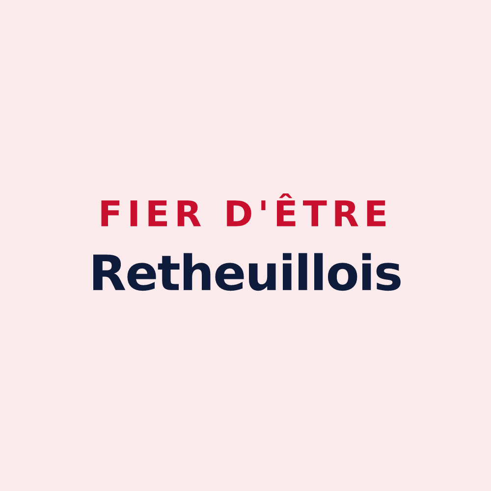 Magnet « Fier d'être Retheuillois » — design pour Retheuil