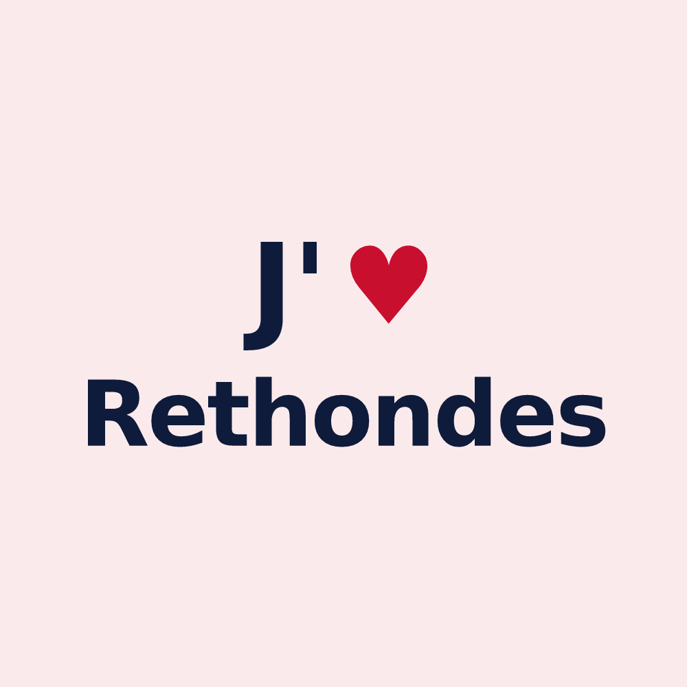 Magnet personnalisé Rethondes — design J'aime Rethondes