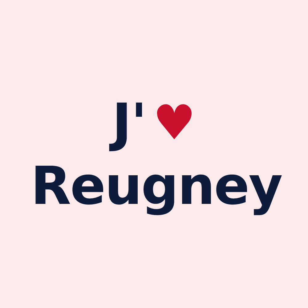 Magnet personnalisé Reugney — design J'aime Reugney