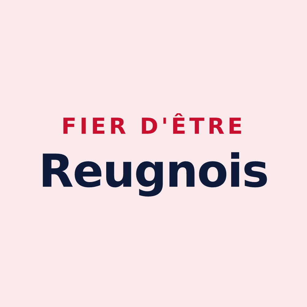 Magnet « Fier d'être Reugnois » — design pour Reugny