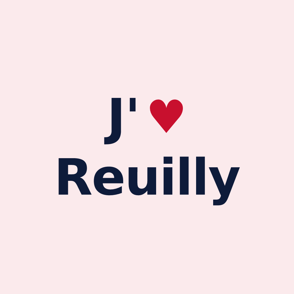 Magnet personnalisé Reuilly — design J'aime Reuilly