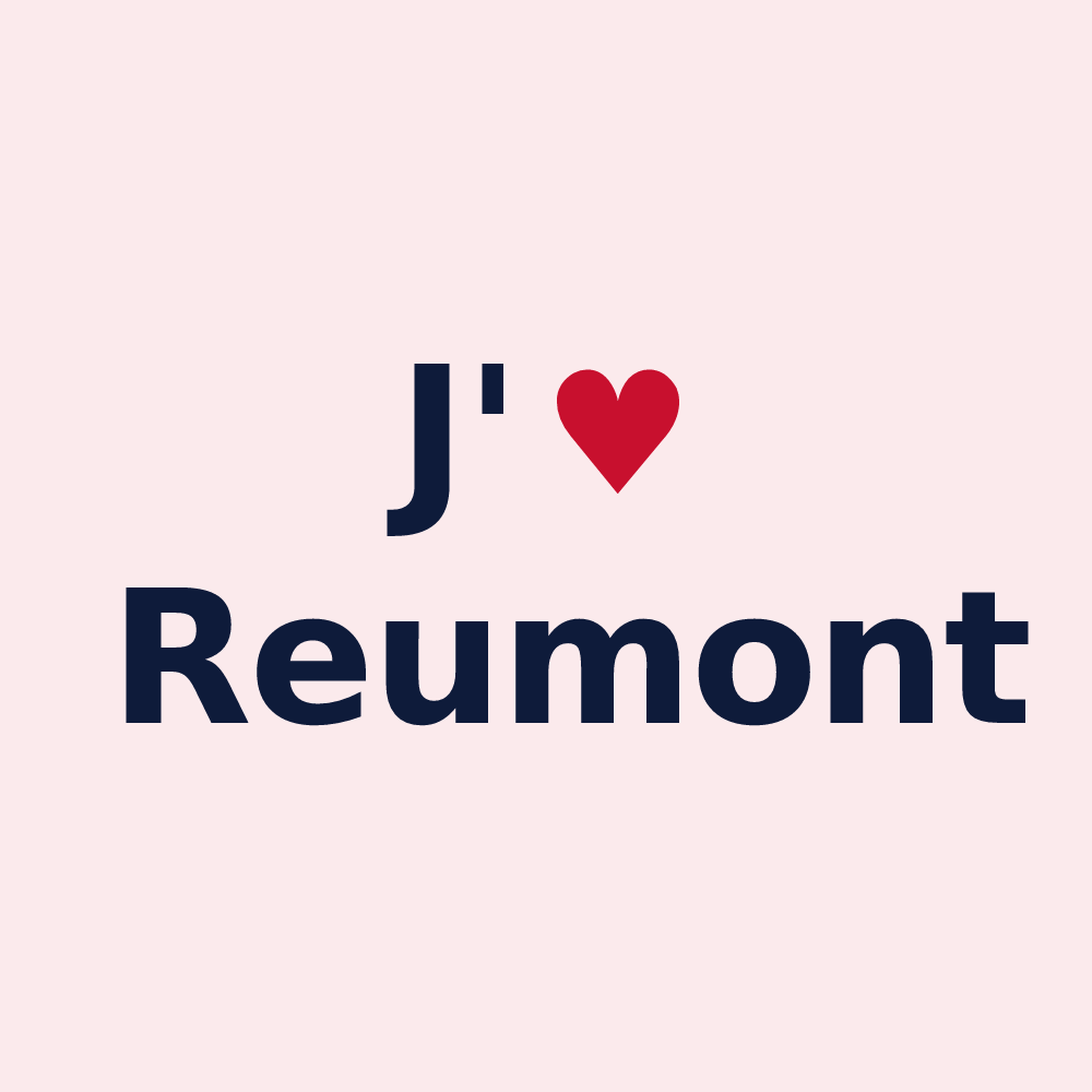 Magnet personnalisé Reumont — design J'aime Reumont
