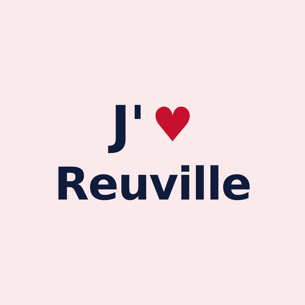 Magnet personnalisé Reuville — design J'aime Reuville