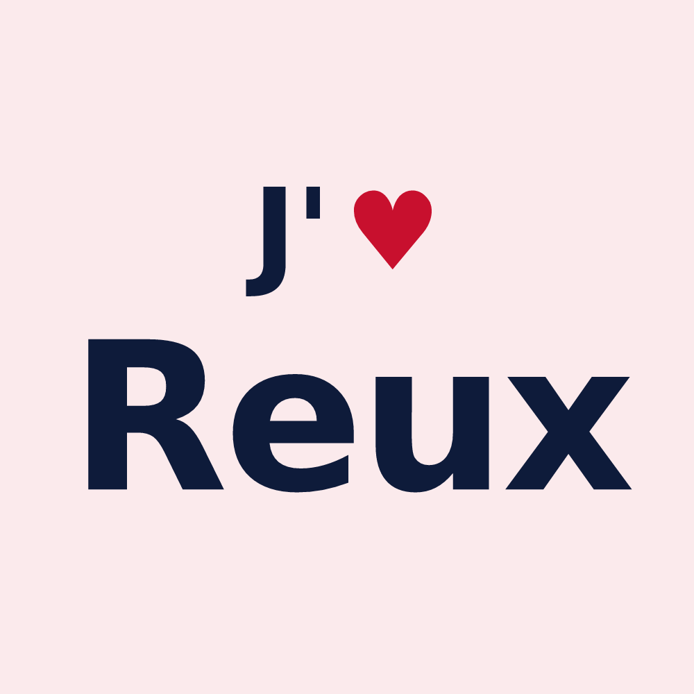 Magnet personnalisé Reux — design J'aime Reux