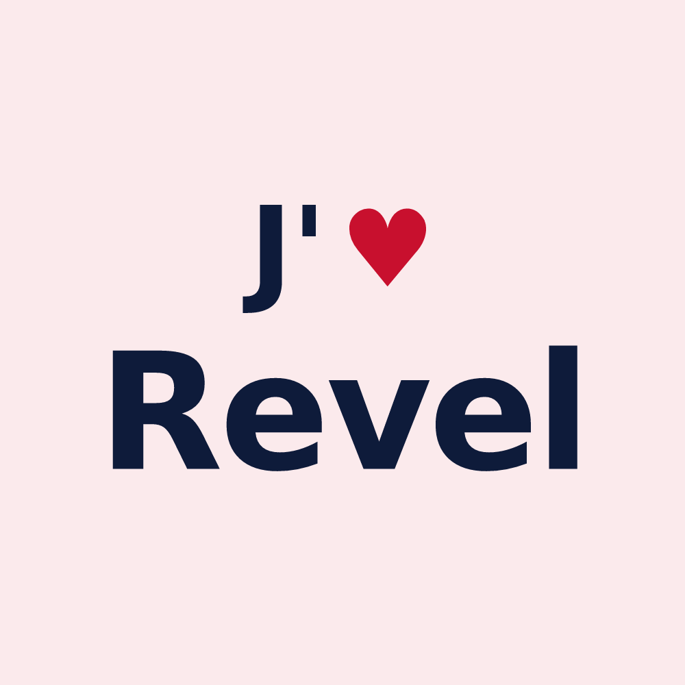 Magnet personnalisé Revel — design J'aime Revel