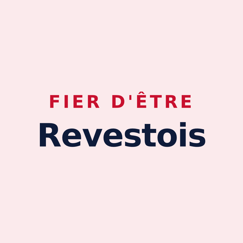 Magnet « Fier d'être Revestois » — design pour Revest-du-Bion