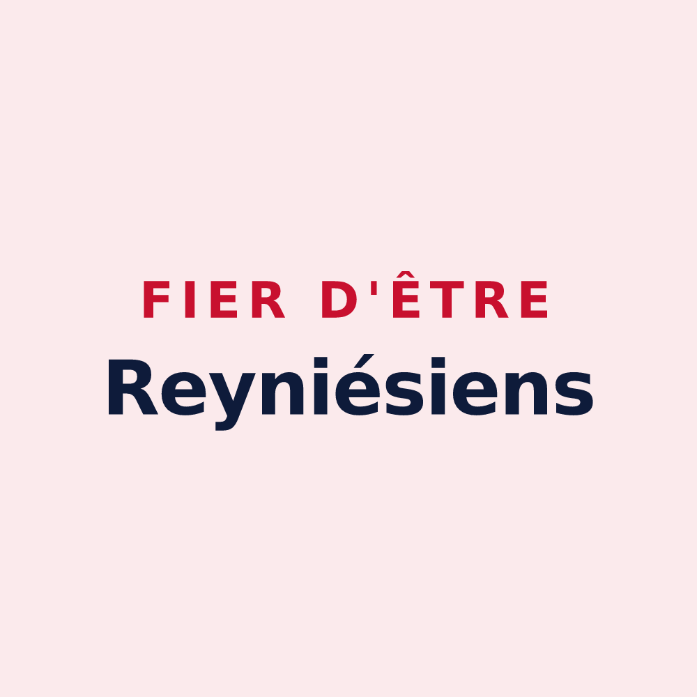 Magnet « Fier d'être Reyniésiens » — design pour Reyniès