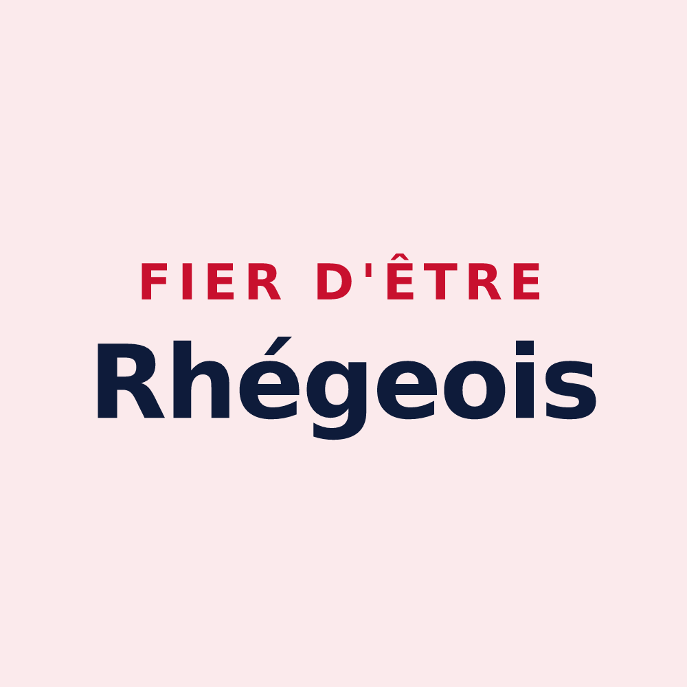 Magnet « Fier d'être Rhégeois » — design pour Rhèges