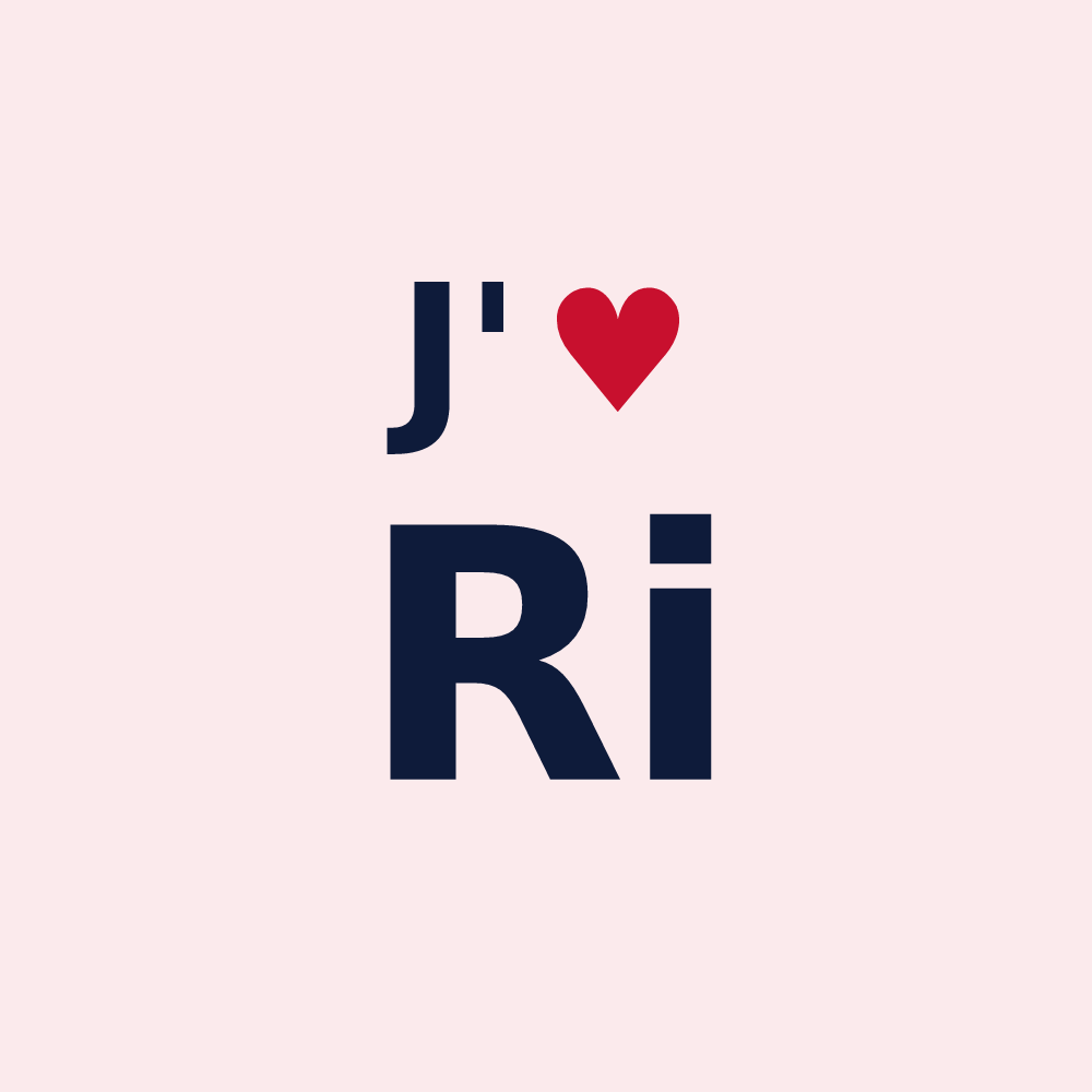 Magnet personnalisé Ri — design J'aime Ri