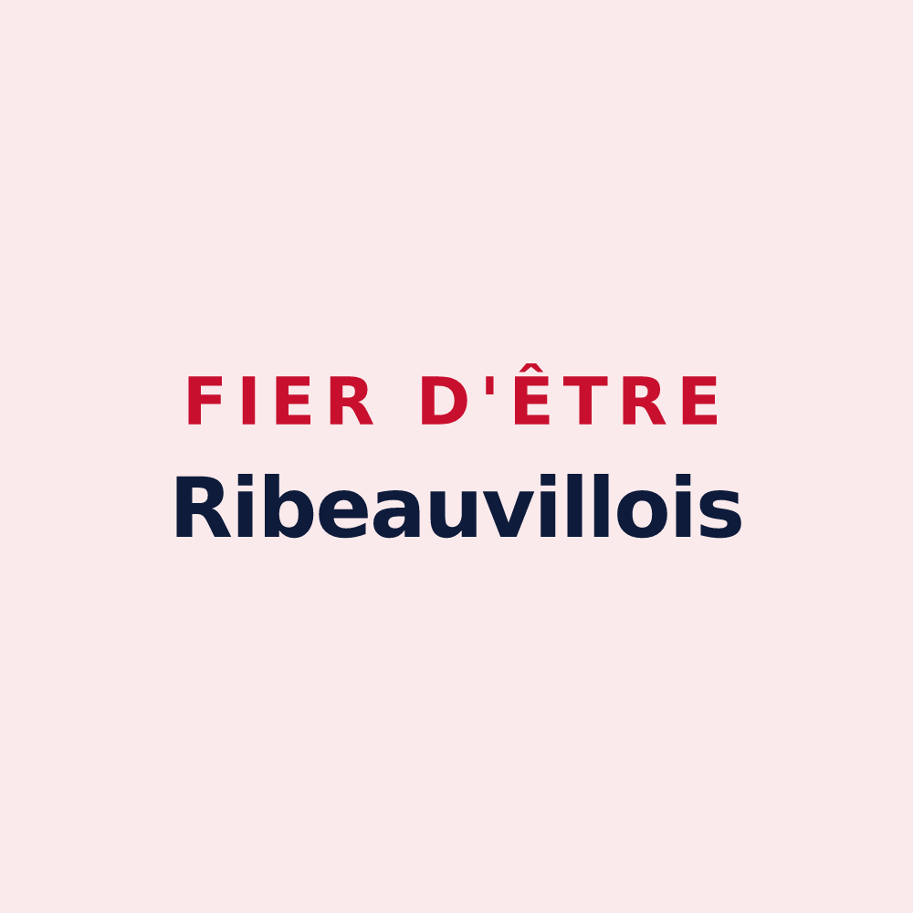 Magnet « Fier d'être Ribeauvillois » — design pour Ribeauvillé